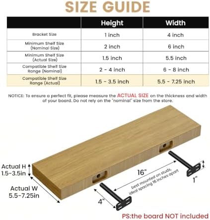 wall shelf brackets heavy duty floating shelf bracket shown in use