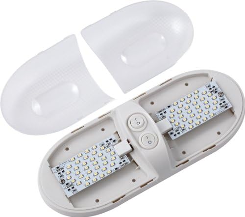 Gold Stars F3528002 LED RV Ceiling Double Dome Light Fixture Double 921 Wedge 12v Natural White (3)