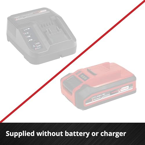 einhell battery cartridge gun te-sg 18/10 li-solo power on a desk or shelf