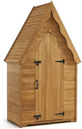 mcombo outdoor storage cabinet, wooden garden tool shed, main product view