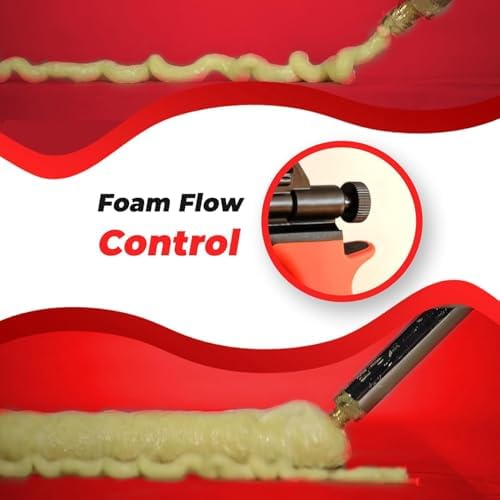 professional expanding foam spray gun, 20 insulation guns showing dimensions