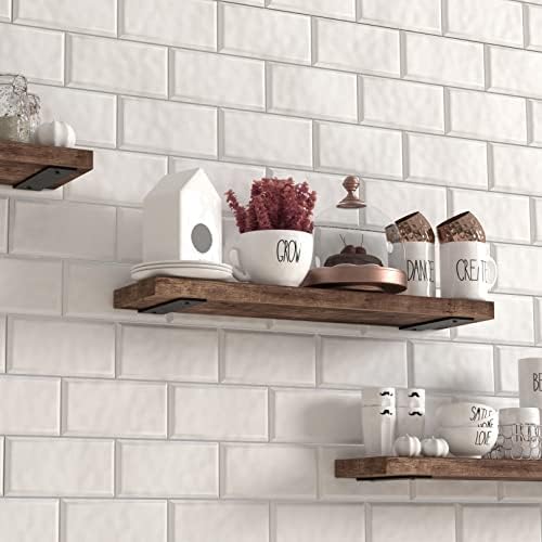 neodrop 12 inch floating shelf brackets, heavy duty on a desk or shelf