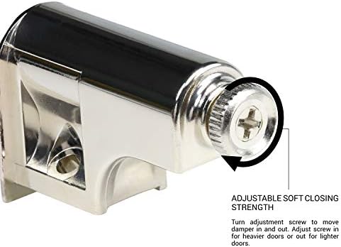 rok hardware soft close damper for cabinet doors/compact/softclose on a desk or shelf