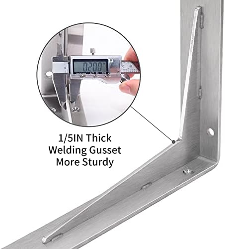 yumore countertop support bracket, heavy duty 5mm l on a desk or shelf
