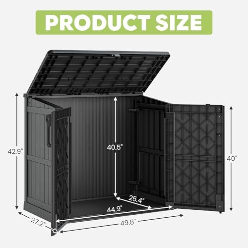 lhbcraft waterproof outdoor storage box 36 cu ft, package contents