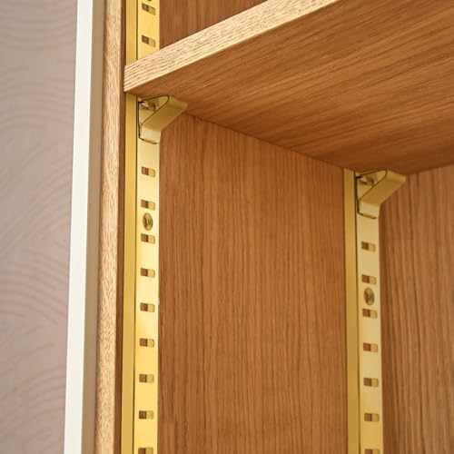 yaocom 6 pcs 36 inch shelf pilaster metal showing dimensions