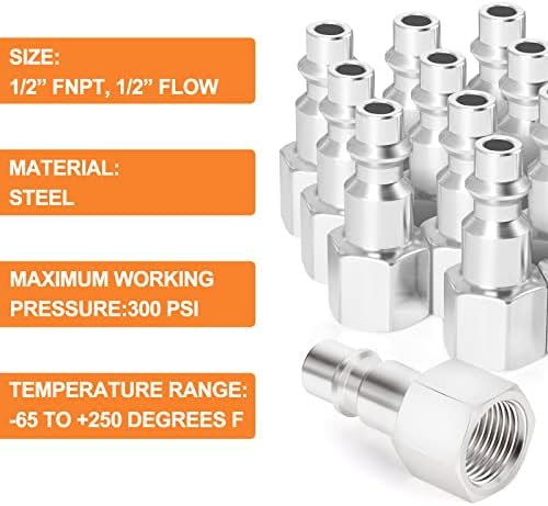 gasher 10pcs 1/2-inch npt female industrial air tool, package contents