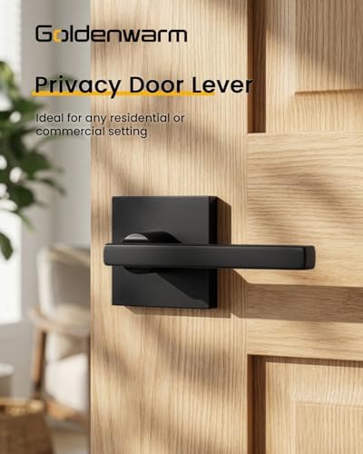 goldenwarm black interior door handles, matte black door shown in use