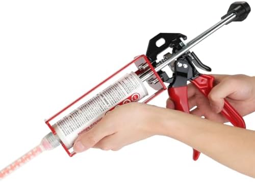 200ml dual cartridge epoxy gun 1:1 & 2:1 shown in use