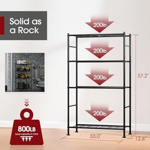 sakugi storage shelves - 4 tier shelf organizer shown in use