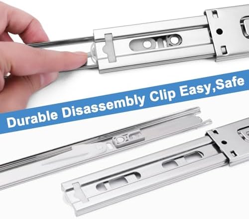 22 inch drawer slides 4 pairs (8pcs) soft, close-up detail