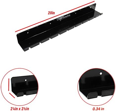 pit posse pp3118bk air tool pneumatic rack holder on a desk or shelf