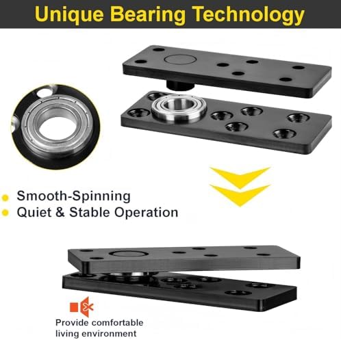 hidden door pivot hinge,600lbs load-bearing,thickened solid steel, close-up detail