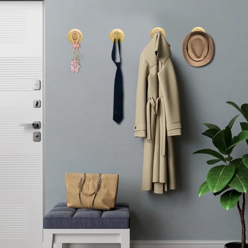 btsky 6 pack clothes rack with screws, 12, front angle view