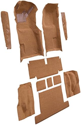 Auto Custom Carpets Replacement Auto Carpet Floor Liner - Molded Cutpile - fits 1971-1975 Chevrolet Corvette Coupe Automatic Complete with Pad (Dark Saddle)