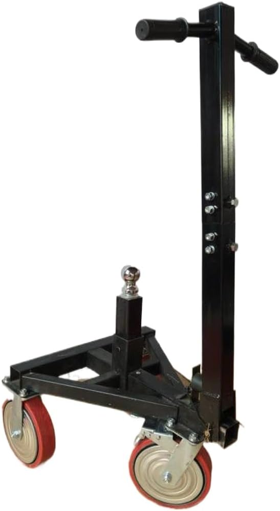 Trailer Dolly 3500 Lb Mover with 2 in and 2-5/16 in Ball Angle Adjustable Compatible with RV Boat Motorcycle Ski