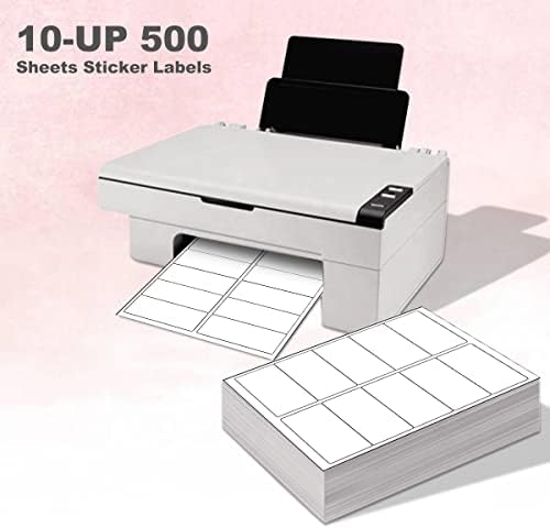 besteasy 10-up address labels,/address mailing labels 500 sheets shown in use