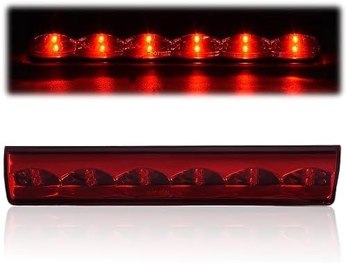 PIT66 LED 3rd Third Brake Light, Compatible with Truck Cap Topper Leer Are Century LED Recessed 3rd Brake Light Lamp Red Lens Chrome Housing | Truck Cap Topper Compatible with Leer Are Century LED Recessed 3rd Brake Light Lamp Red Lens Chrome Housing