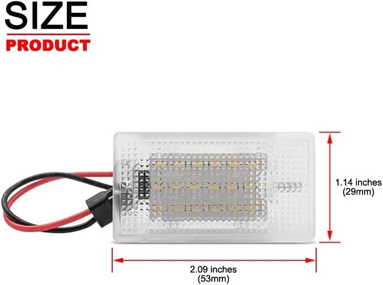 2Pcs Luggage Trunk Light for Ford KA B-Max C-Max S-Max for Cougar for Ecosport for Escort Figo for Fiesta for Focus