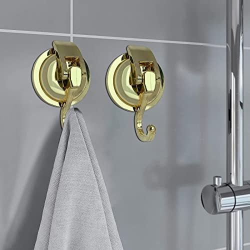 heavy duty vacuum suction shower hooks glass suction shown in use
