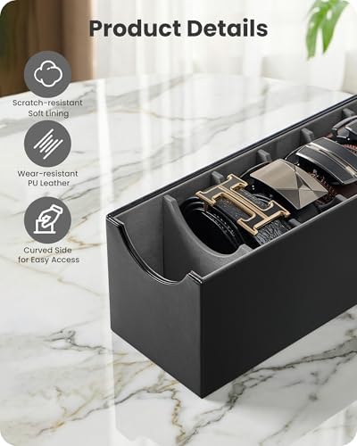 lolalet belt organizer for closet, belt box &, package contents