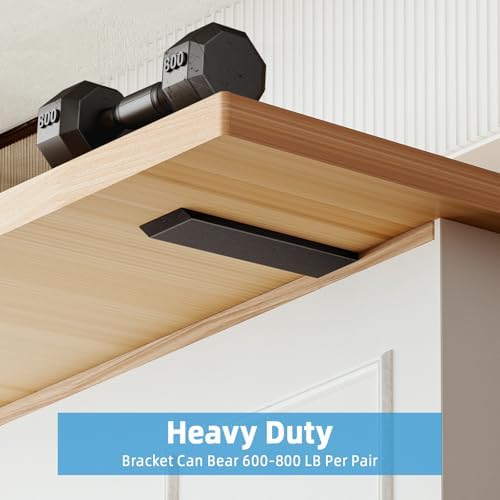 wekis 10 inch countertop support bracket, 3 pack on a desk or shelf