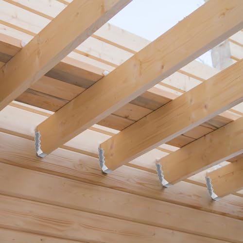 2x8 joist hangers,18 gauge metal face mount joist on a desk or shelf
