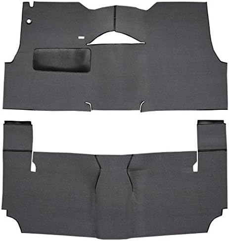 Black Loop Cut and Sewn Replacement Carpet Compatible with 1955 Chevy Bel Air 2 Door Hardtop with Bench Seat