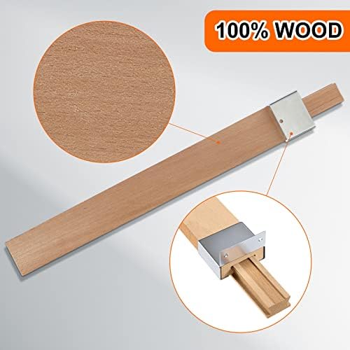 maitys 8 pcs wood drawer slides, 15-3/4 inches, close-up detail