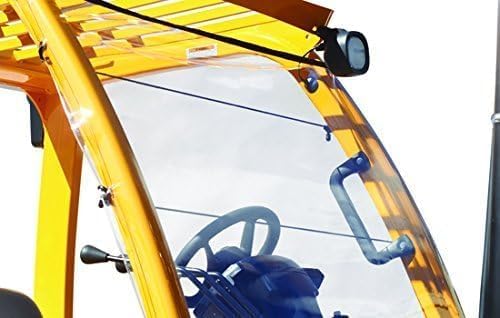 Forkshield Universal Clear Forklift Cover by Eevelle, Windshield & Rain Canopy Cover, Waterproof Vinyl for UV Protection, OSHA Compliant Forklift Accessories