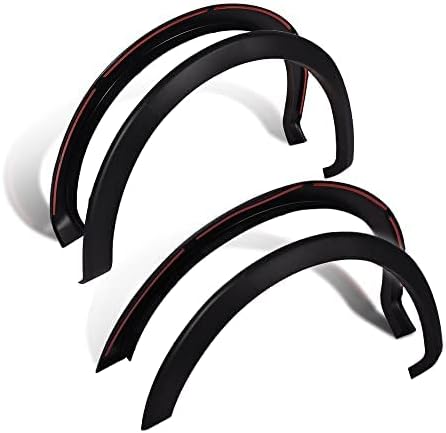 PIT66 Fender Flares, Compatible with 2009-2014 Ford F150 Styleside(NOT For Platinum and Raptor models), Black Factory Style Wheel Flares Set, 4 Pcs