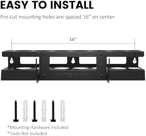 unitedpower caulking gun holder 6+1, wall mount hand, package contents