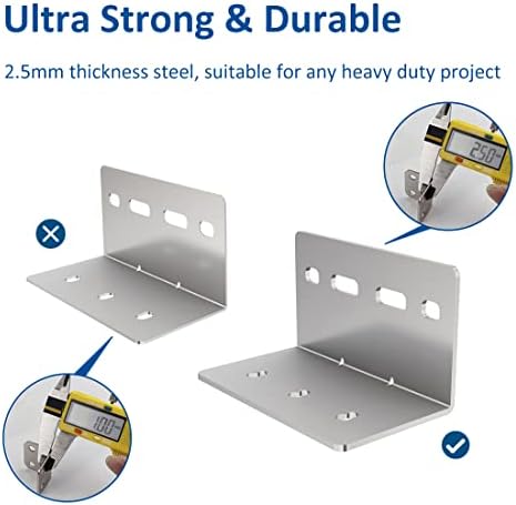 vadania 10pcs heavy duty l bracket for #76, close-up detail