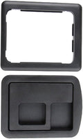 Riloer Rear Trunk Floor Cover Handle with Bottom Frame, Replaces 8E5863627, Compatible with Audi A3 2013-2020, Compatible with Audi A4 2001-2025, Black Plastic 1 Set (Rear Trunk Floor)