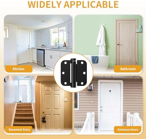 luxbaro 6 pack self closing door hinges 3.5, package contents