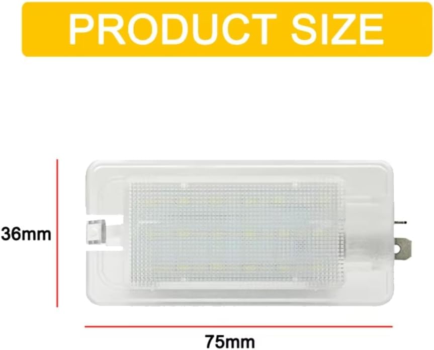 Car Trunk Light for Hyundai Accent Elantra Equus Genesis Veloster Sonata Azera, 2pcs Luggage Trunk Glove Box Light Assembly