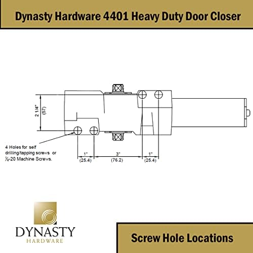 dynasty 4401 series door closer, sprayed duronotic bronze on a desk or shelf
