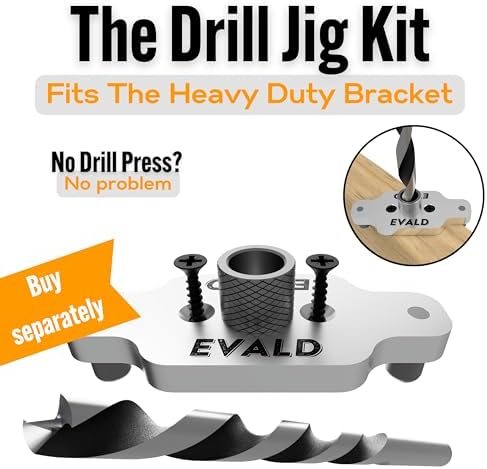 evald heavy duty floating shelf brackets 8 inch on a desk or shelf