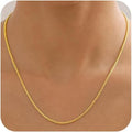2mm gold rope chain necklace for women &, main product view
