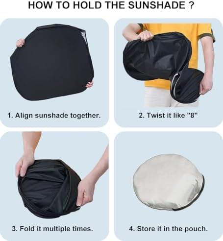 Windshield Sun Shade for Honda Civic 2006 2007 2008 2009 2010 2011, Front Window Shade Sun Visor Protector Honda Civic Accessories Foldable Sunshade Blocks UV Rays Keeps Your Car Cooler