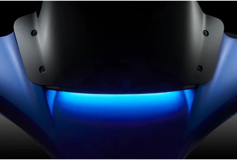 MOEXEXEX For Street Glide FLHX 2026 2025 2024 Windshield Center Fairing Vent Light LED Accent Running Light Front Fairing Trim