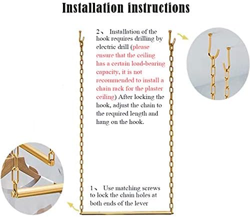 creative chain adjustable height ceiling hanging clothing racks,retail showing dimensions