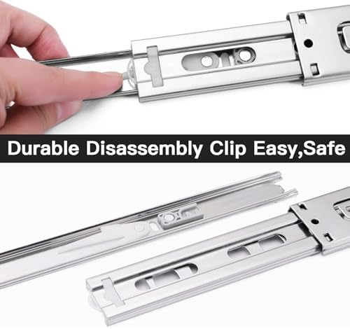 10 inch soft self close drawer slides 6, side view