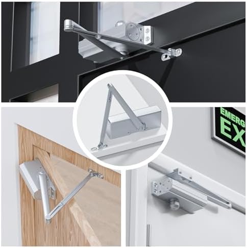 powawini grade 1 heavy duty automatic door closer shown in use