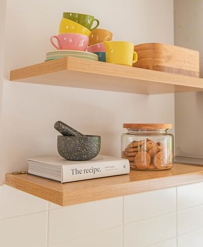 heavy duty floating shelf bracket 38 inch, hidden showing dimensions