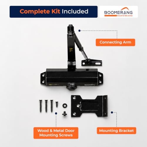boomerang d503 light/medium-duty designer auto commercial door closer shown in use