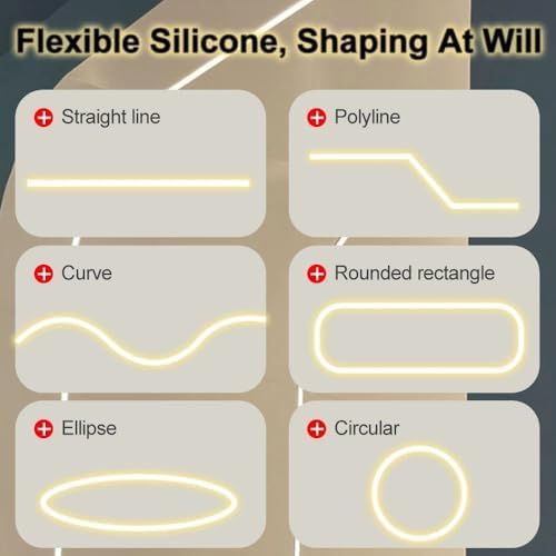 3 Meter Cuttable LED Neon Silicone Channel | Black,F1210