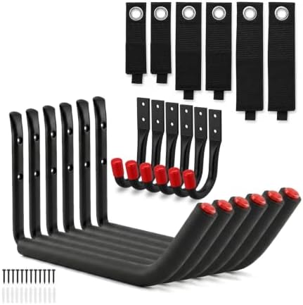 18-piece heavy duty garage storage hooks - 6x15”, main product view