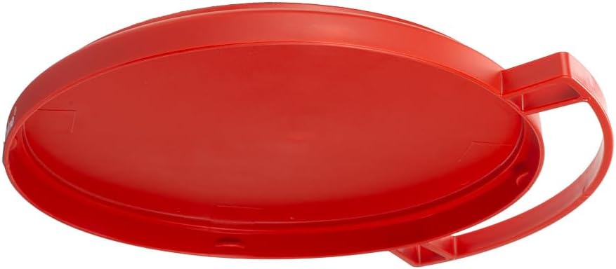 Maxshine 12" Universal Foam Bucket Lid Seat | Red with Black Foam Padded Snap-On Cover for 12" Buckets | Converts to Seat, Kneeling Pad & Organizer | Car Detailing Accessory