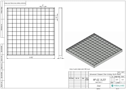 vodaland - 16x16 inch catch basin. ppe plastic, package contents